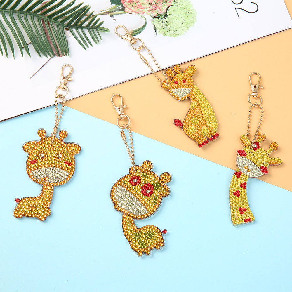 DIY Diamond Keychain Cartoon Animal Series