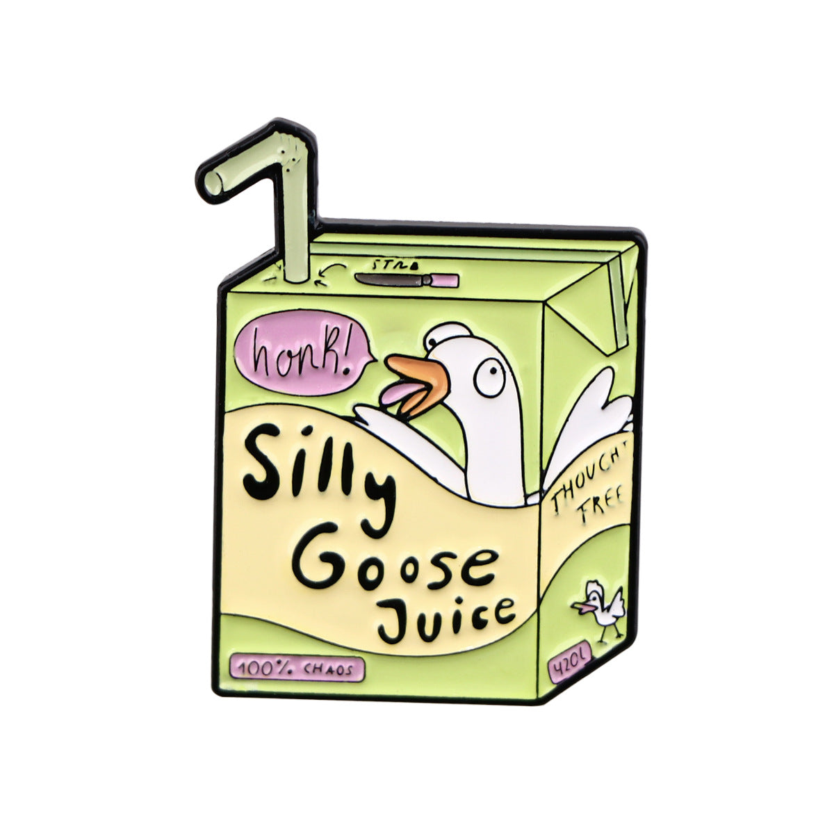 Creative Animal Quotation Alloy Brooch