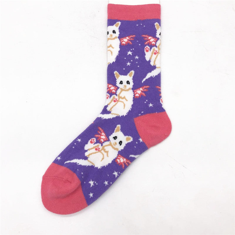 Cartoon animals in stockings