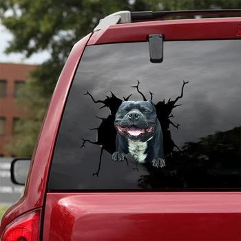 Cross-Border Foreign Trade Animal Wall Sticker Puppy Sticker Creative Hole Car Window Static Sticker