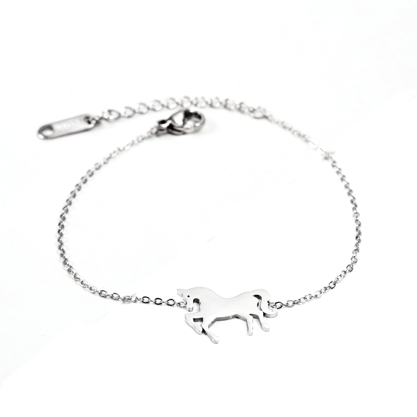 Fashion Cute Horse Animal Bracelet Stainless Steel Bracelet Ladies