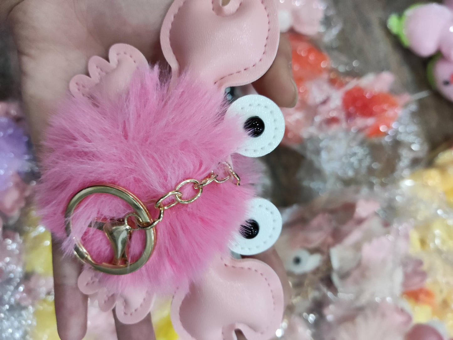 Cartoon Cute Crab Keychain Pendant