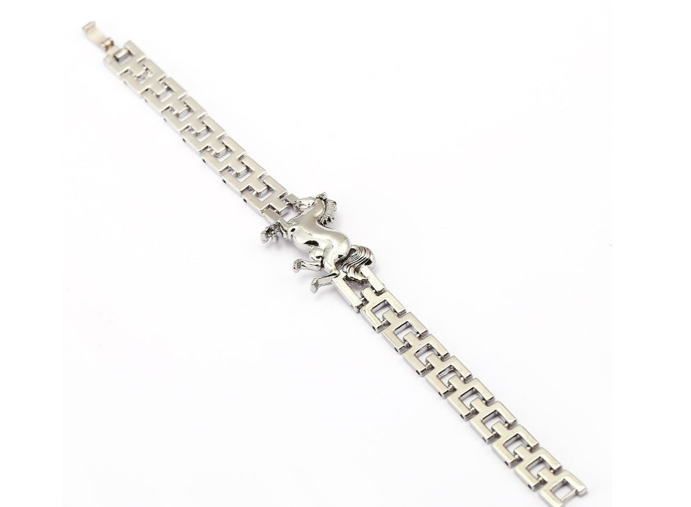 European and American jewelry retro punk running horse bracelet