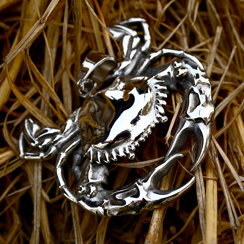 Stainless Steel Cute Small Animal Crab Pendant Jewelry