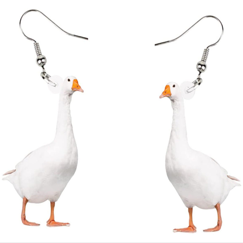 Iron Accessories Creative Earrings Animal Simulation