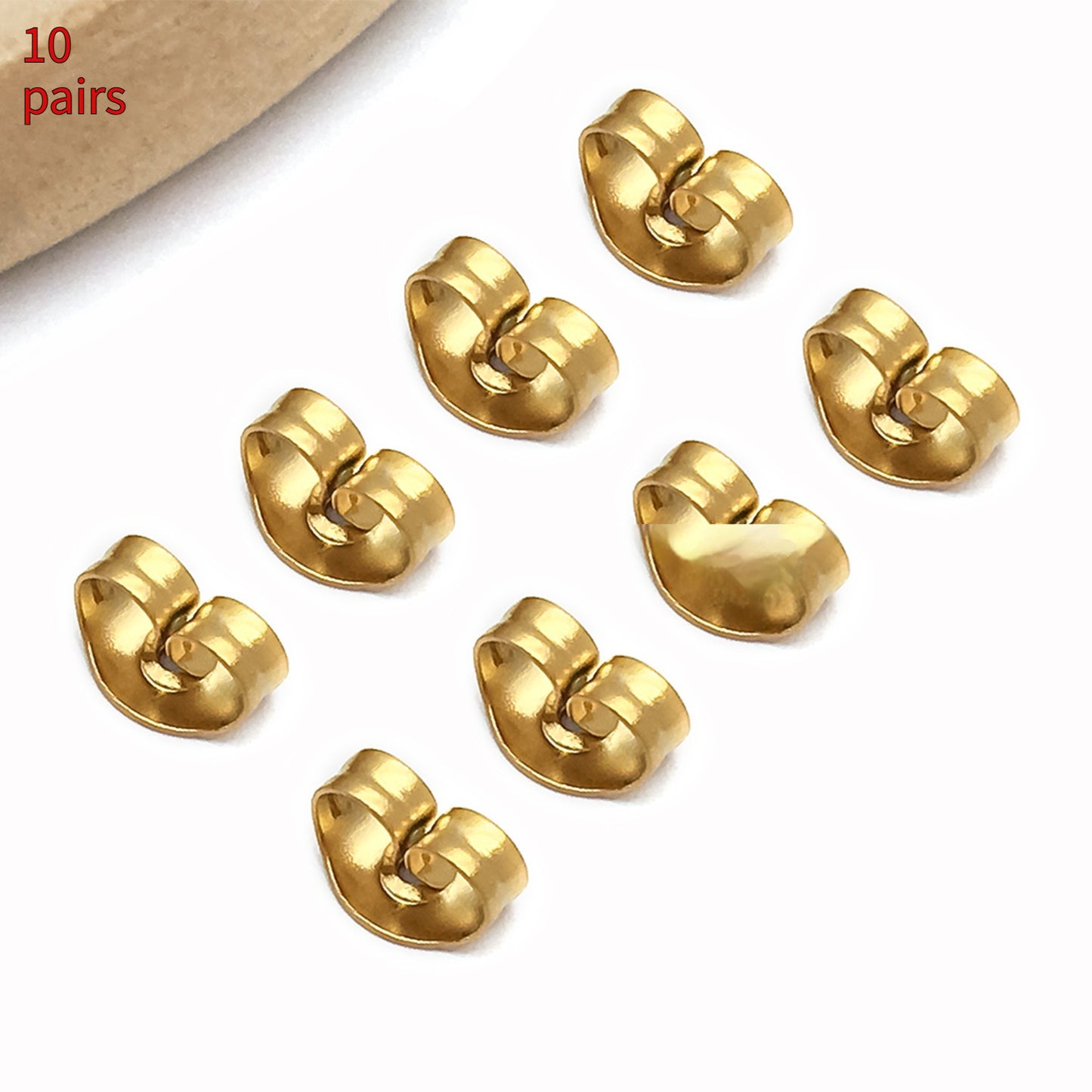 Gold Stainless Steel Butterfly Earplugs Simple