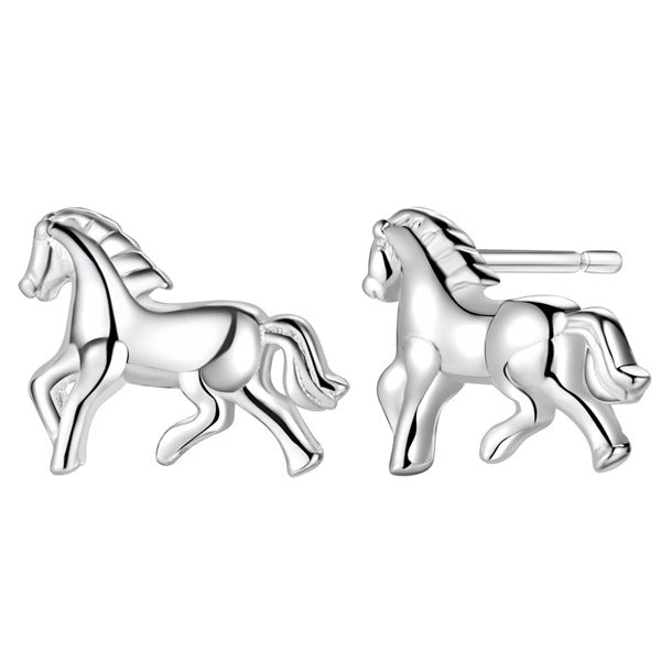 Horse Earrings Silver-plated Jewelry