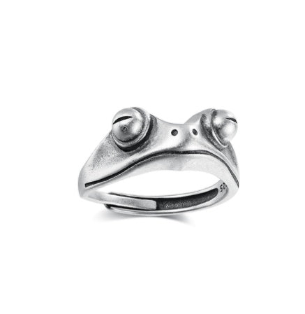 Fashion Vintage Demon Eye Owl Ring For Women Retro Animal Ring Silver Color Jewelry