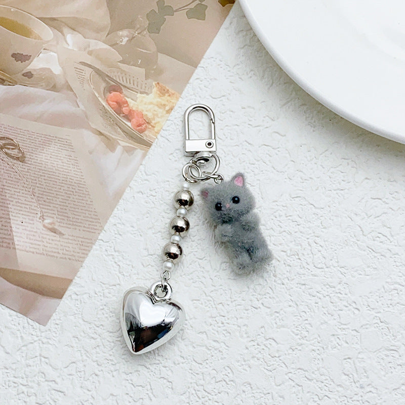 Kitten Stereo Phone Keychain Small Pendant