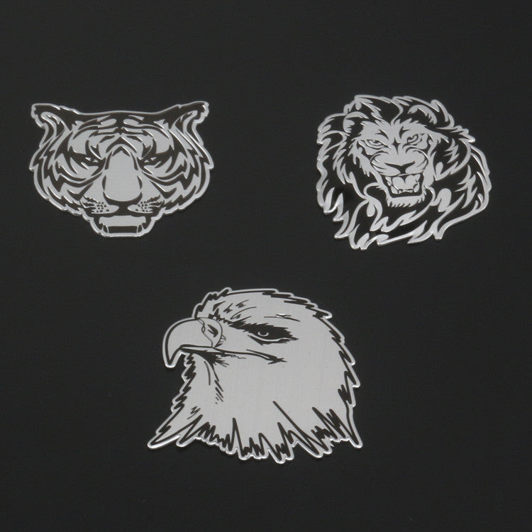 Wolf Car Metal Decorative Sticker