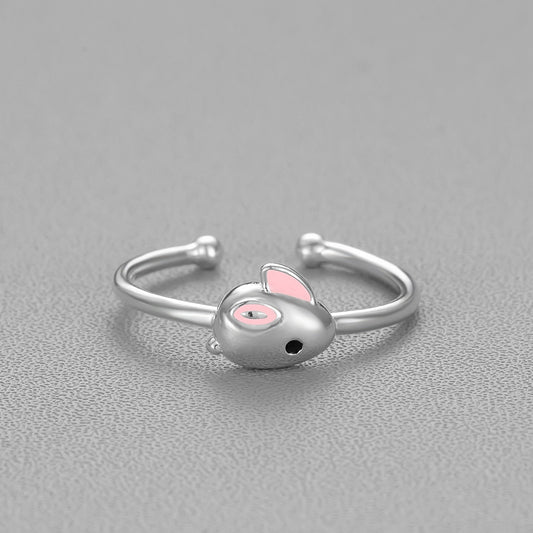 Rabbit Index Finger Tail Ring Fashion Cute Wenssen Animal Ring