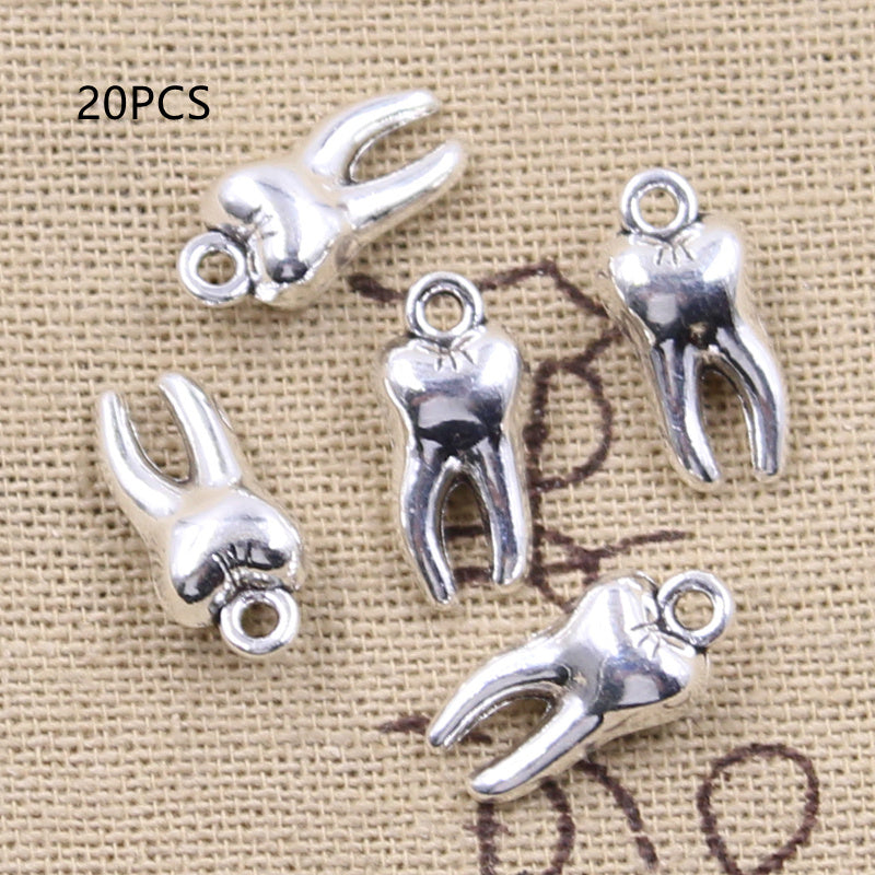 Teeth Pendant Zinc Alloy Jewelry Accessories