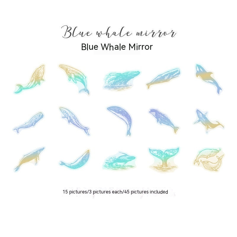 Butterfly Sticker PET Hot Rainbow Purse Magic Mirror Notebook Puzzle Material