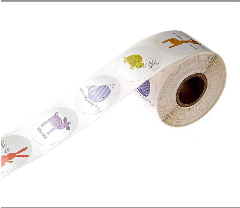 Roll Seal Affixed Animal Decoration Sticker Label