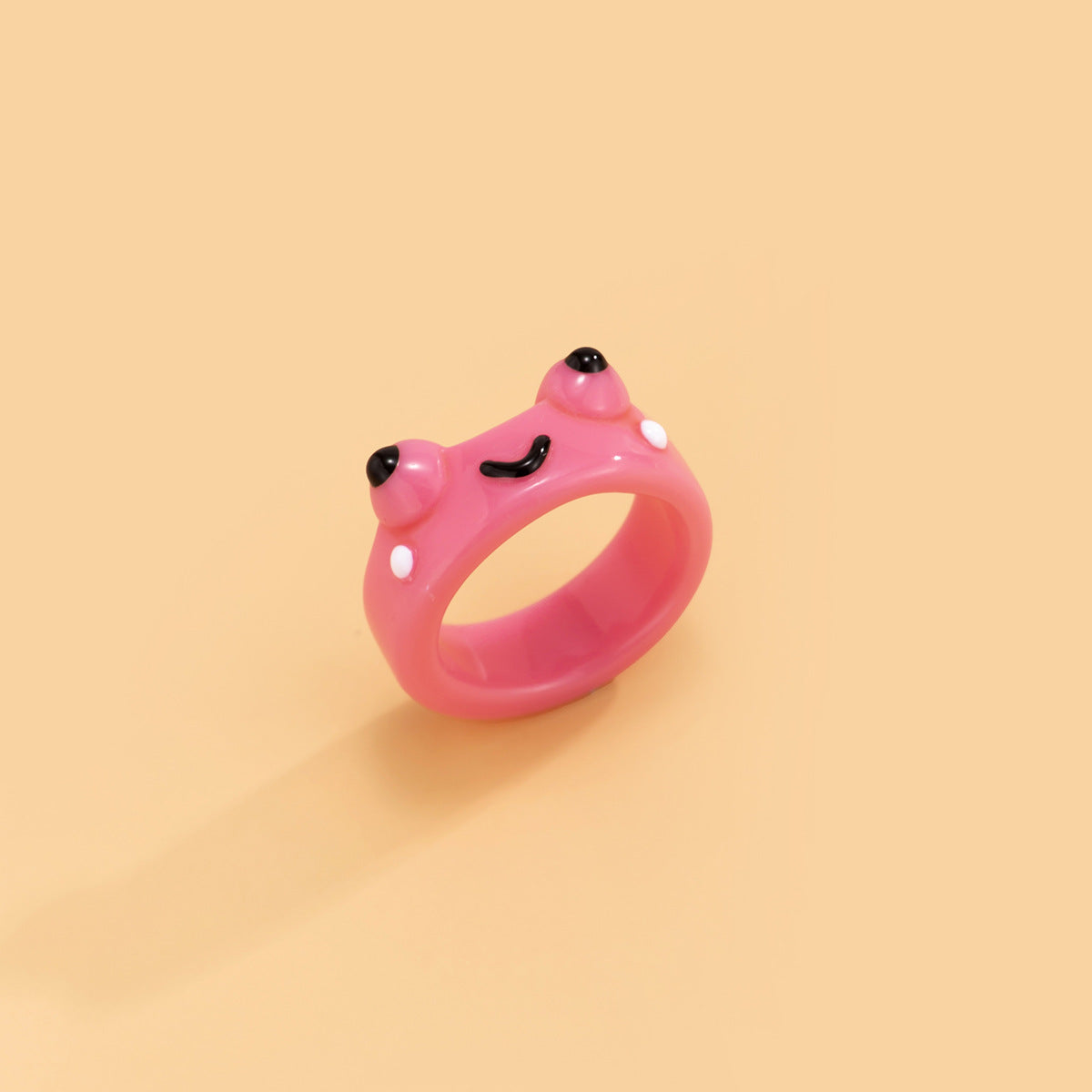 Three-dimensional Animal Color Resin Ring