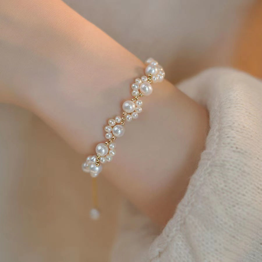 Small Cat Claw Pearl Luxury Temperament Bracelet