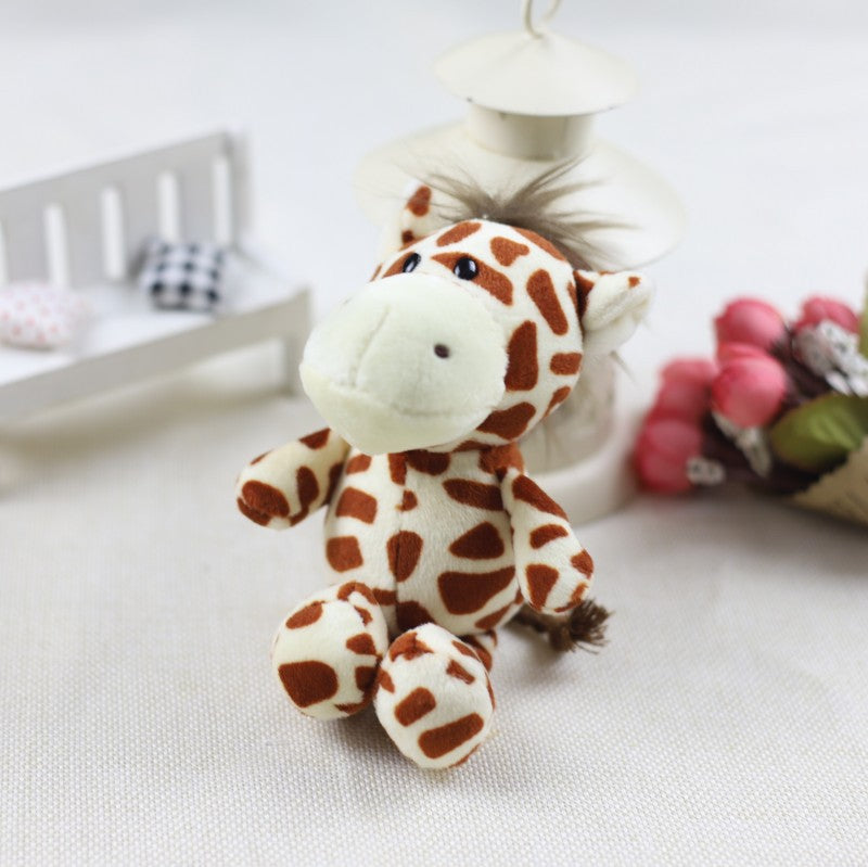 Cute Little Animal Plush Pendant Lion Giraffe And Hippo