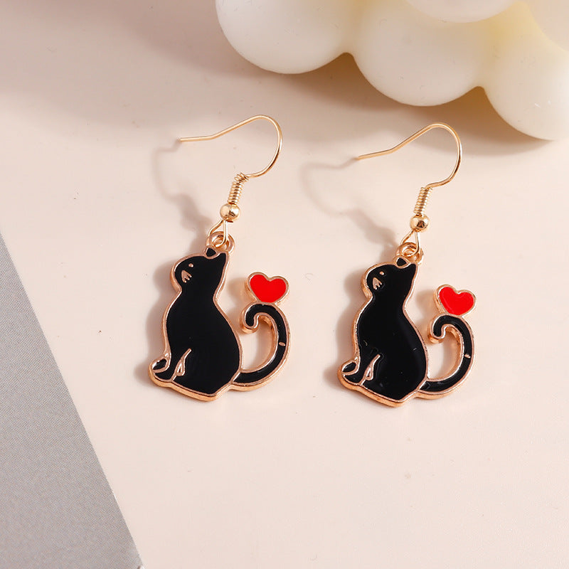 Metal Butterfly Cat Dinosaur New Acrylic Minimalist Dangle Earring