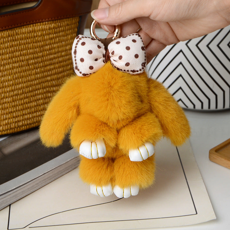 Cartoon Plush Bunny Keychain Pendant