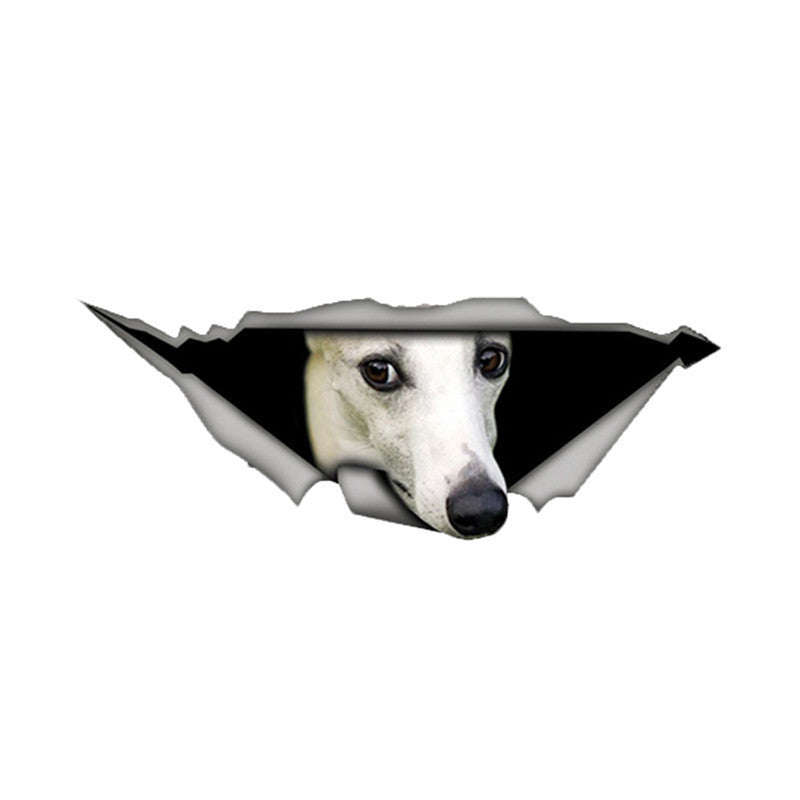 Aliauto 3D Car Sticker Dachshund Pet Dog Decal