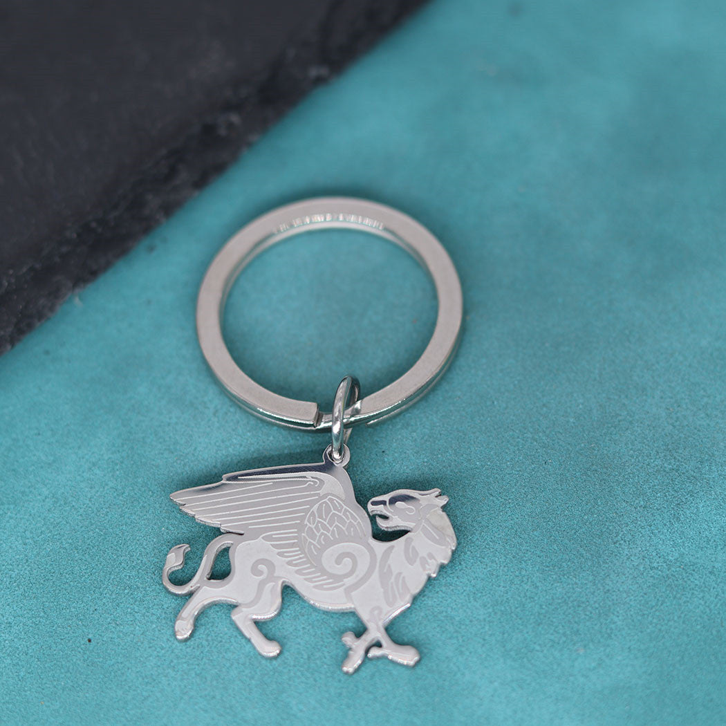 Fashion New Griffin Stainless Steel Anglo Pendant Keychain
