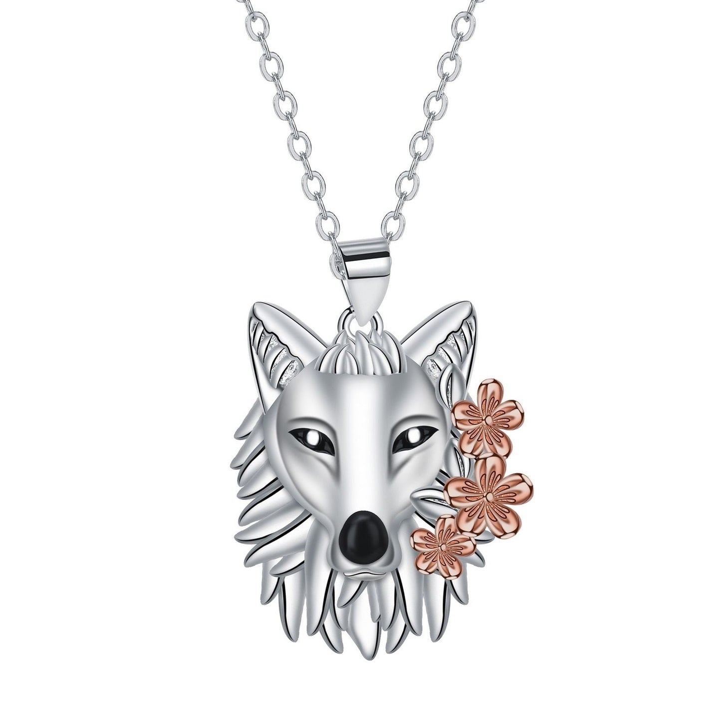 Retro Domineering Wolf Head Necklace European And American Personalized Trendy Jewelry
