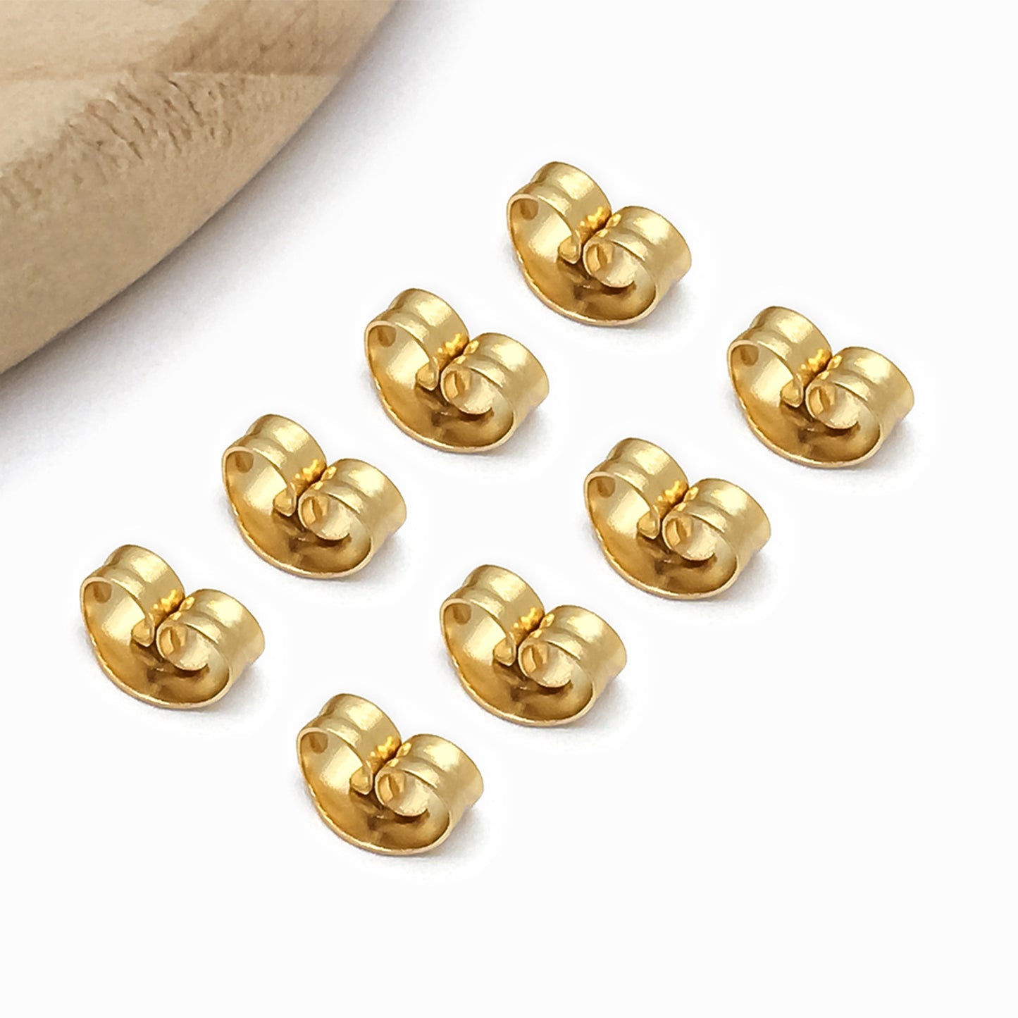 Gold Stainless Steel Butterfly Earplugs Simple