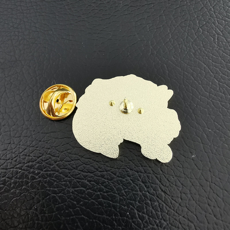Sacred Animal Fox Fairy Black Brooch