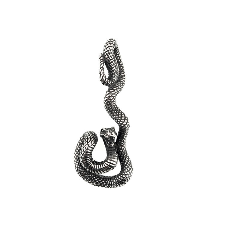Jewelry Cobra Men's Titanium Steel Necklace