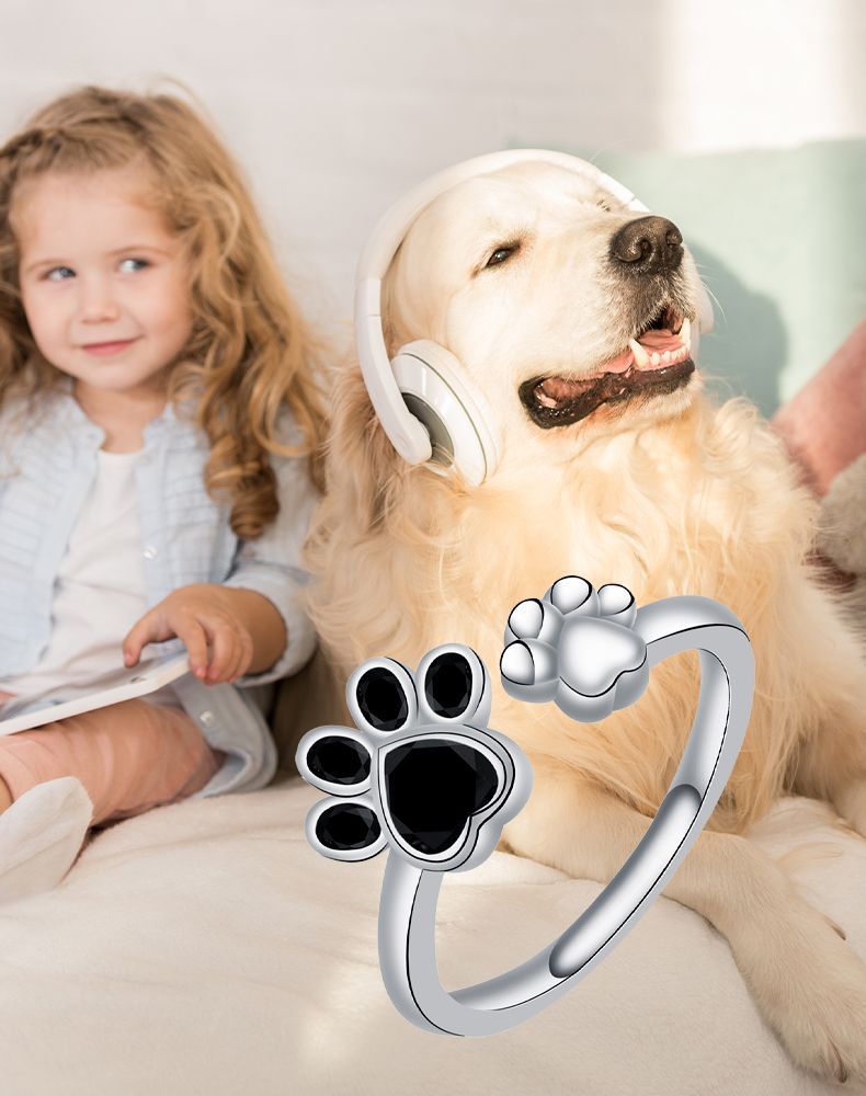 Women's Adjustable Creative Cute Kitten's Paw Ring