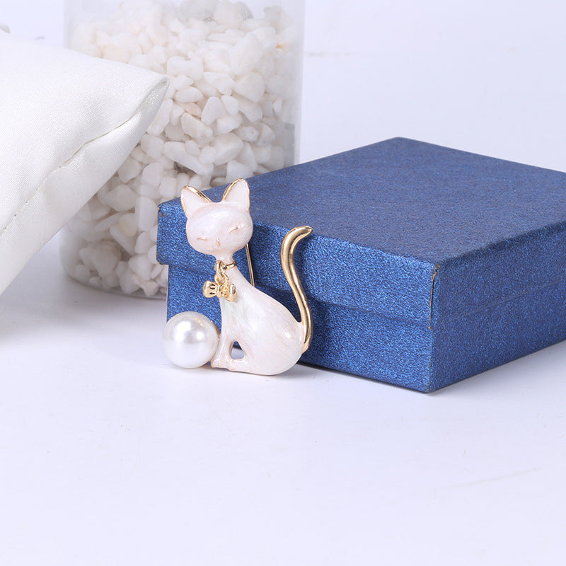 Personality Popular All-match Kitten Shape Brooch