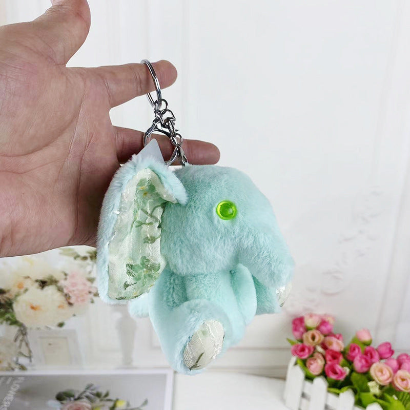 Cartoon Cute Elephant Plush Pendant Keychain