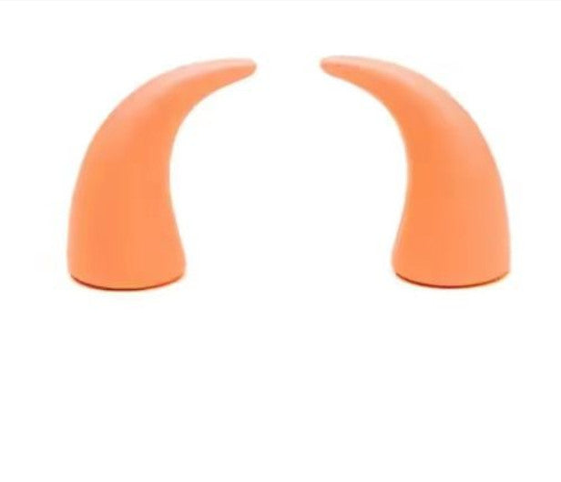 CAR Mini Steering Wheel Devil Horn Decorative Sticker Ornaments