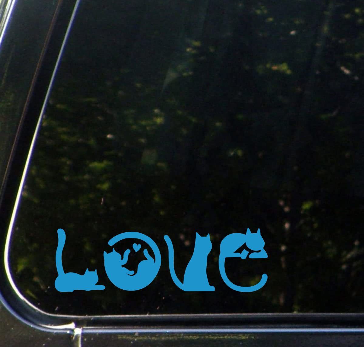 Cat Fight Love Car Vinyl Sticker