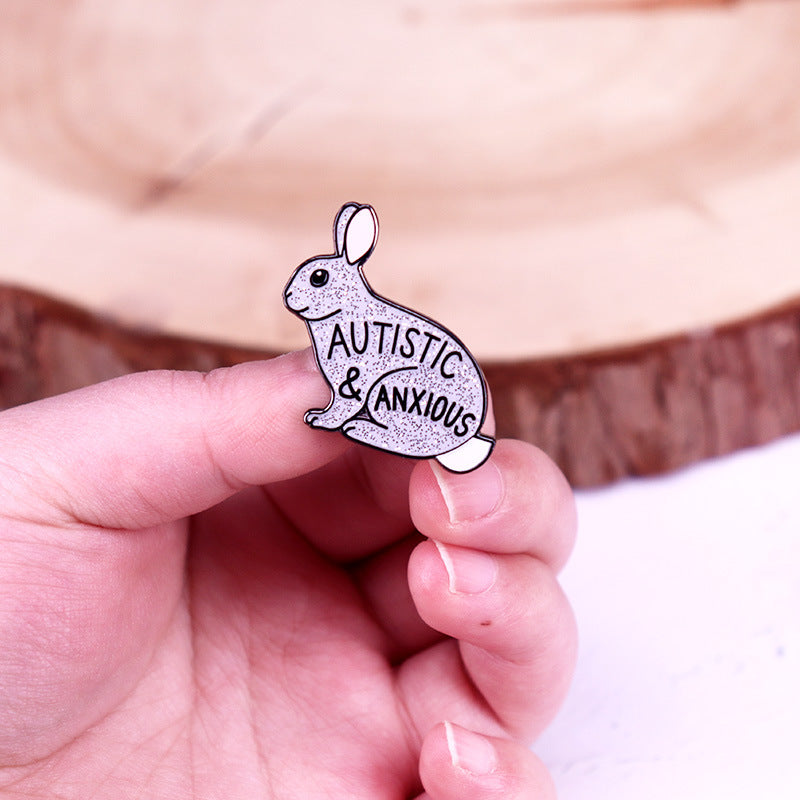 Cute Rabbit Brooch For Autism And Anxiety