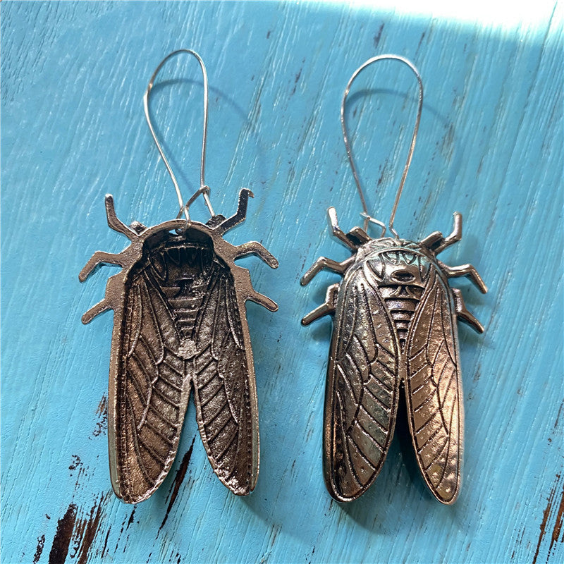Creative Design Cicada Pendant Earring Jewelry