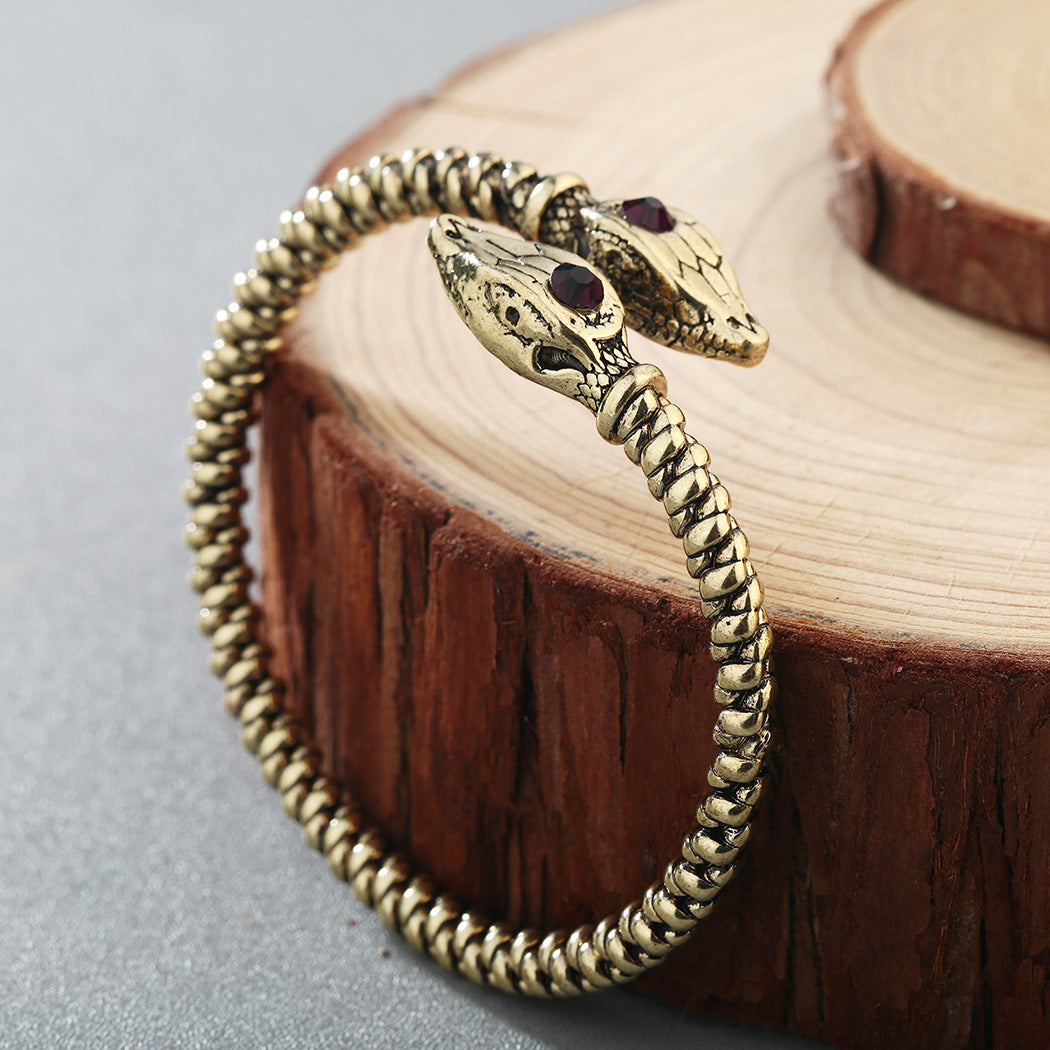 Open Bracelet Animal Snake Tail Men's Jewelry