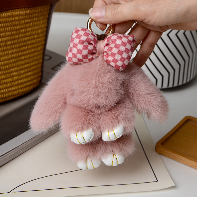Cartoon Plush Bunny Keychain Pendant