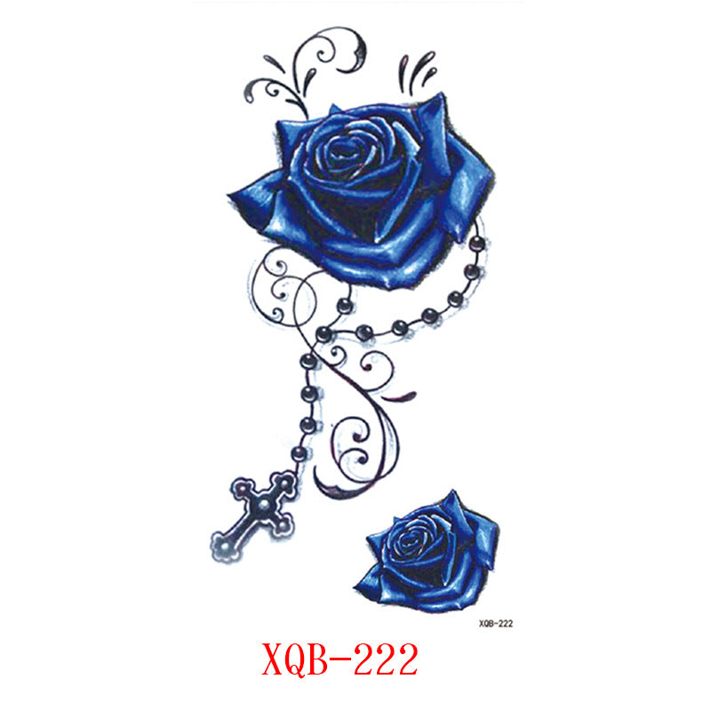 Paper Small Full Arm Flower Letter Animal Tattoo Sticker