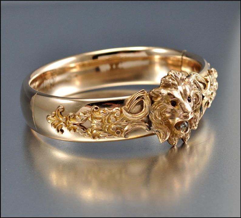 Men's Ring Animal Shape Lion Jewelry