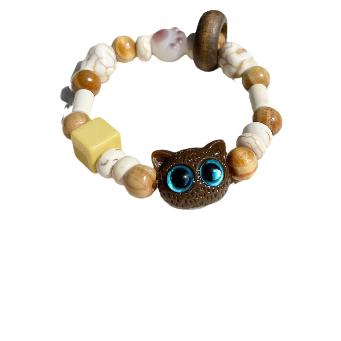 Special-interest Design Cat Beaded Bracelet For Women