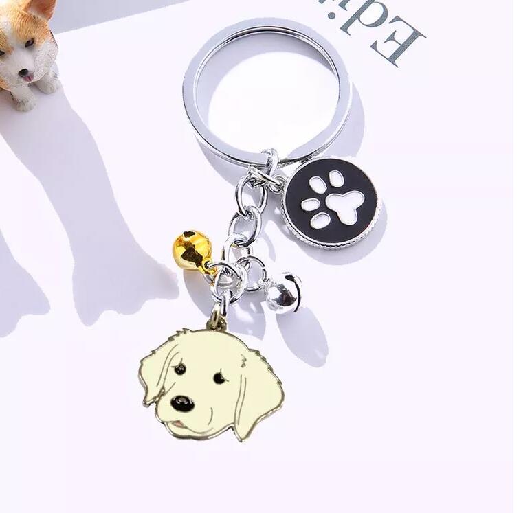 Creative Metal Pet Dog Key Chain Pendant