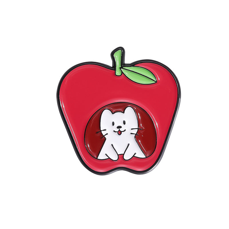 Creative Cartoon Strawberry Fruit Shape Brooch