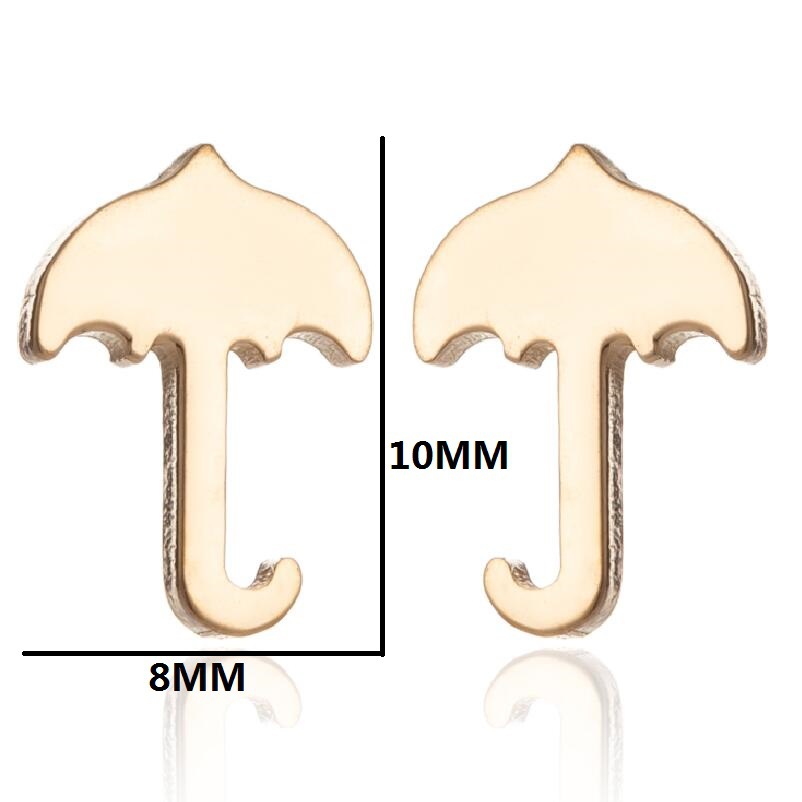 Simple Stainless Steel Ghost Stud Earrings Small Animal