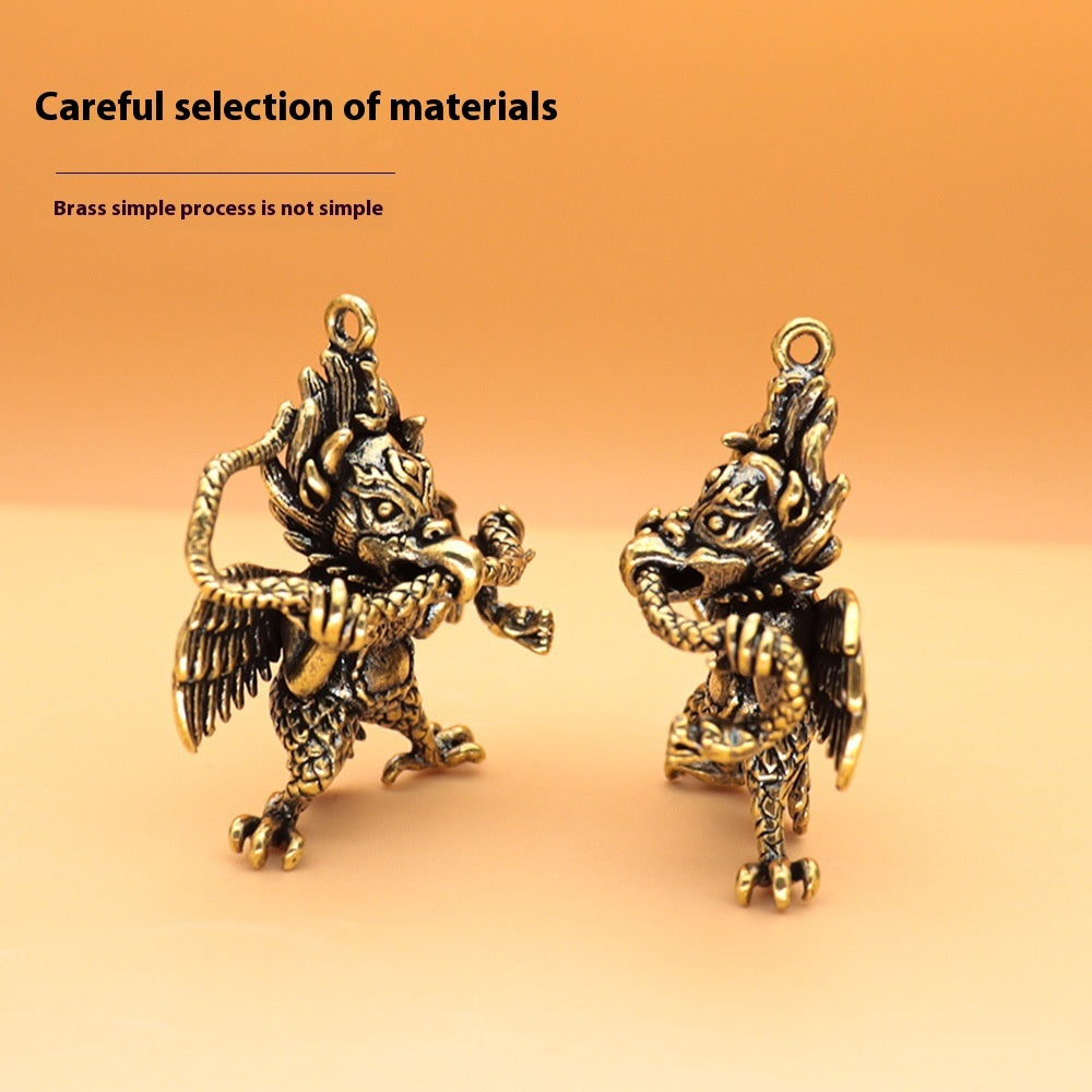 Rabbit Year Dapeng Bird Keychain Pendant Tibetan Bronze
