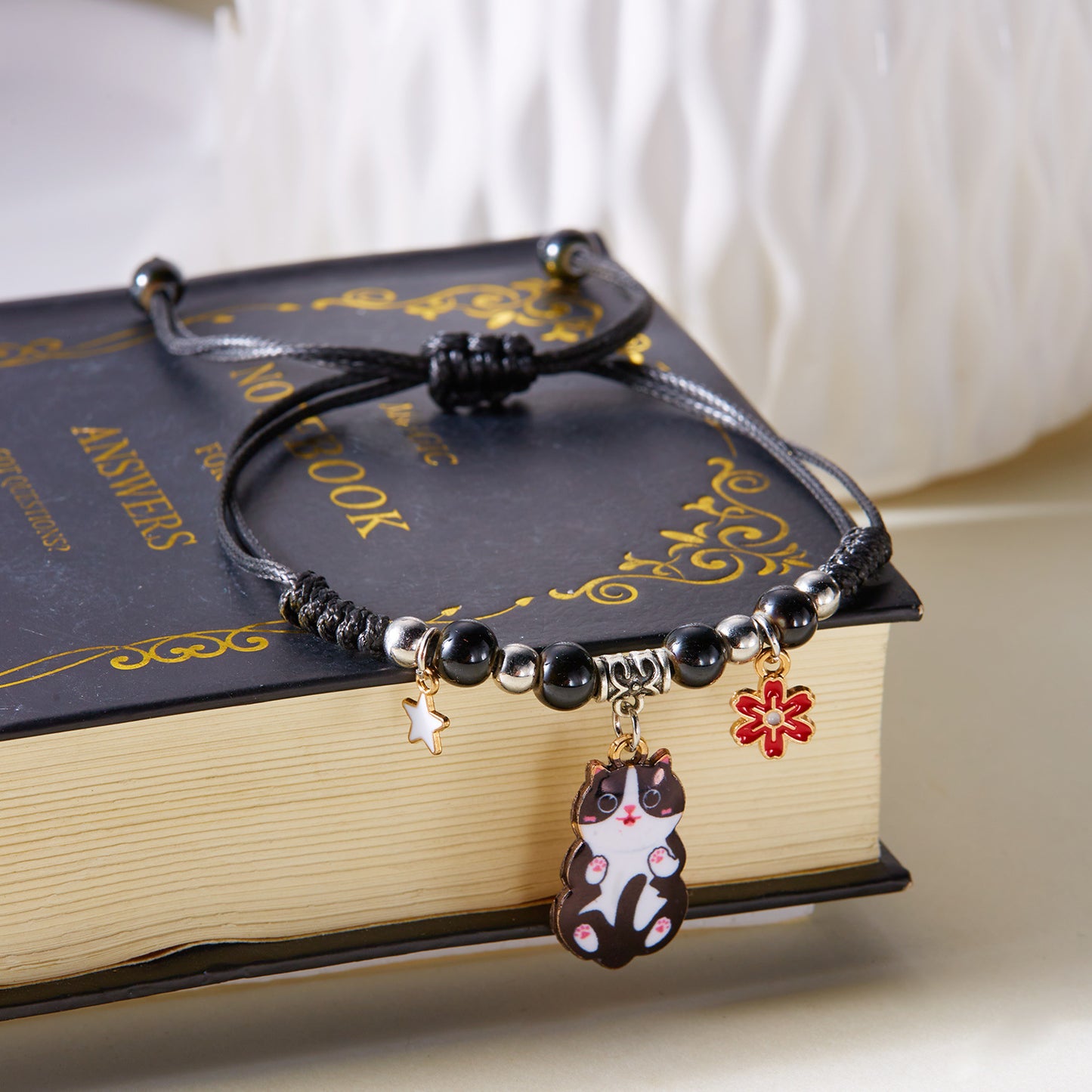 Cat Bracelet Women's Cute Fashion Pendant Woven