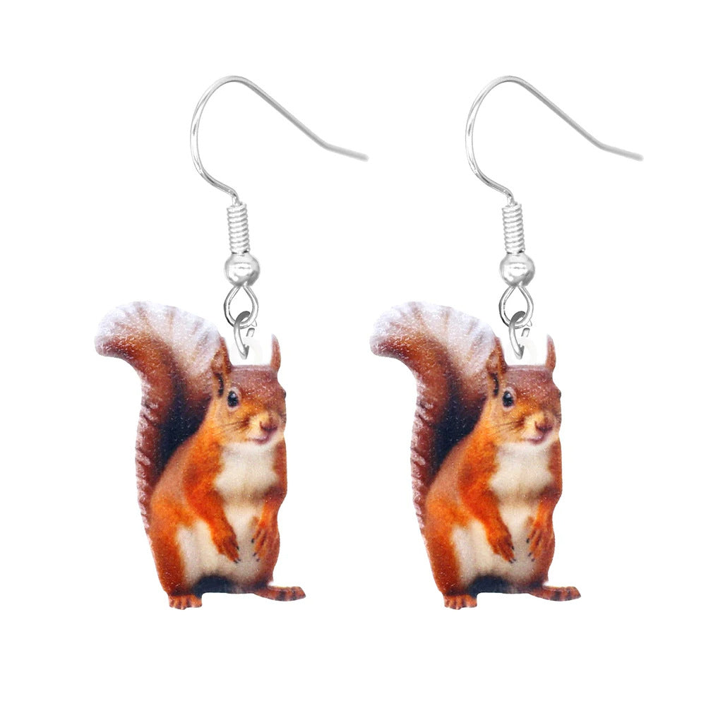 Acrylic Animal Series Decorations Cartoon Earrings Earrings