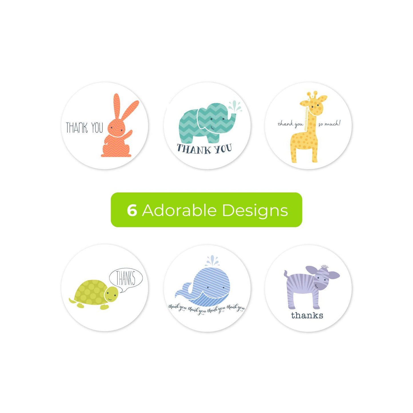 Roll Seal Affixed Animal Decoration Sticker Label