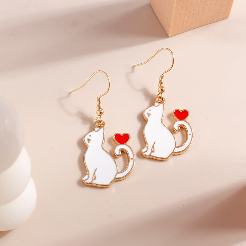 Metal Butterfly Cat Dinosaur New Acrylic Minimalist Dangle Earring