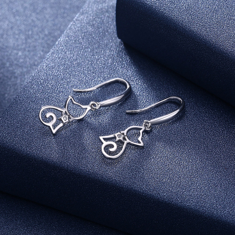 Cute Cat Animal Ear Stud Earrings